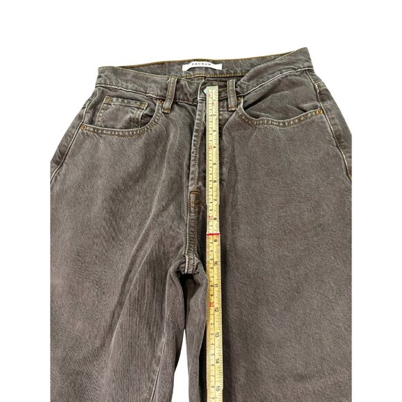 PacSun Brown Wide-Leg Denim Jeans Unisex - Picture 11 of 12